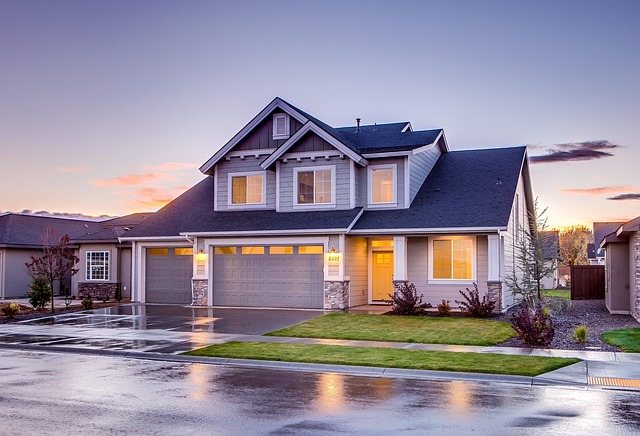 Clean home entry and facade detail