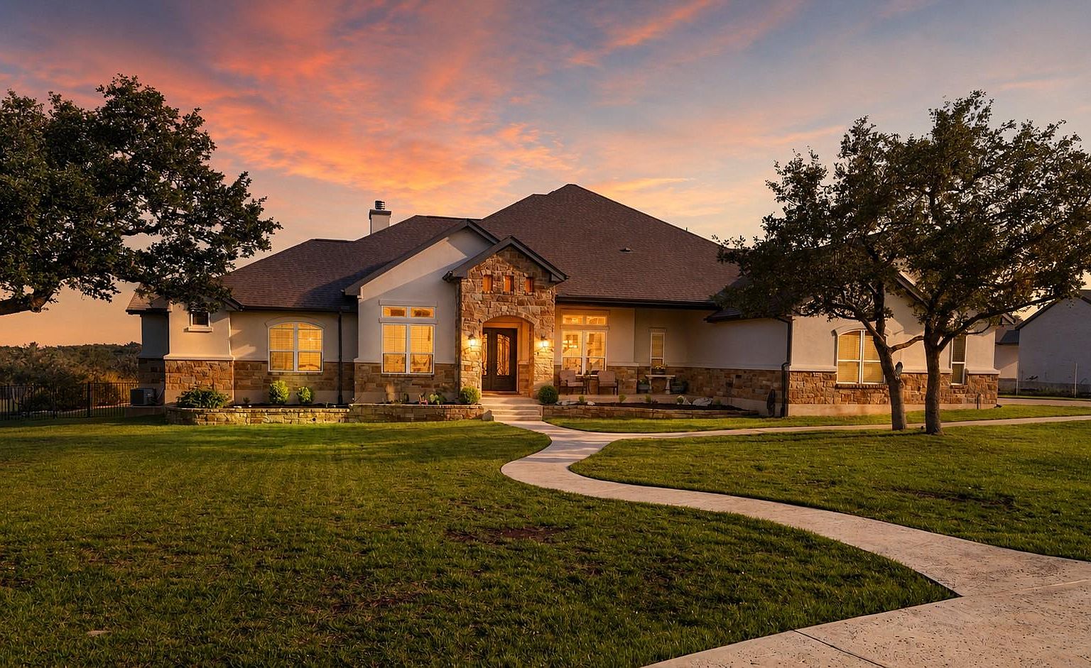 Well-maintained residential house exterior